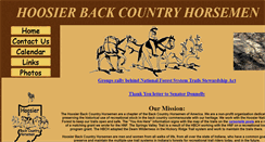 Desktop Screenshot of hoosierbackcountryhorsemen.org